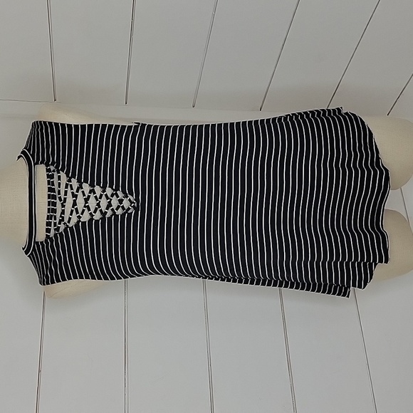 American Eagle Outfitters small soft & sexy tank black and white stripe - Picture 1 of 5